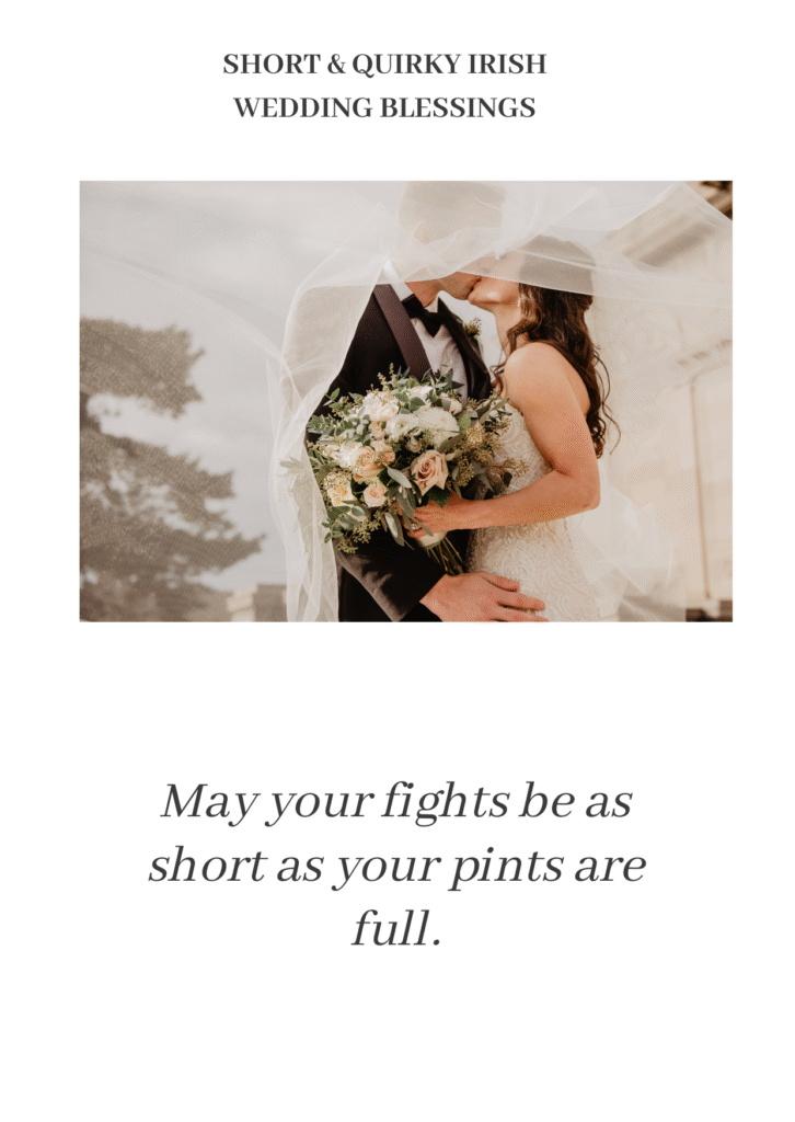Short & Quirky Irish Wedding Blessings