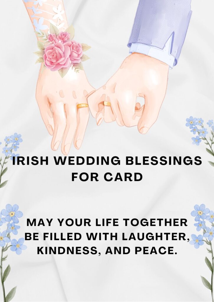 Irish Wedding Blessings for Card