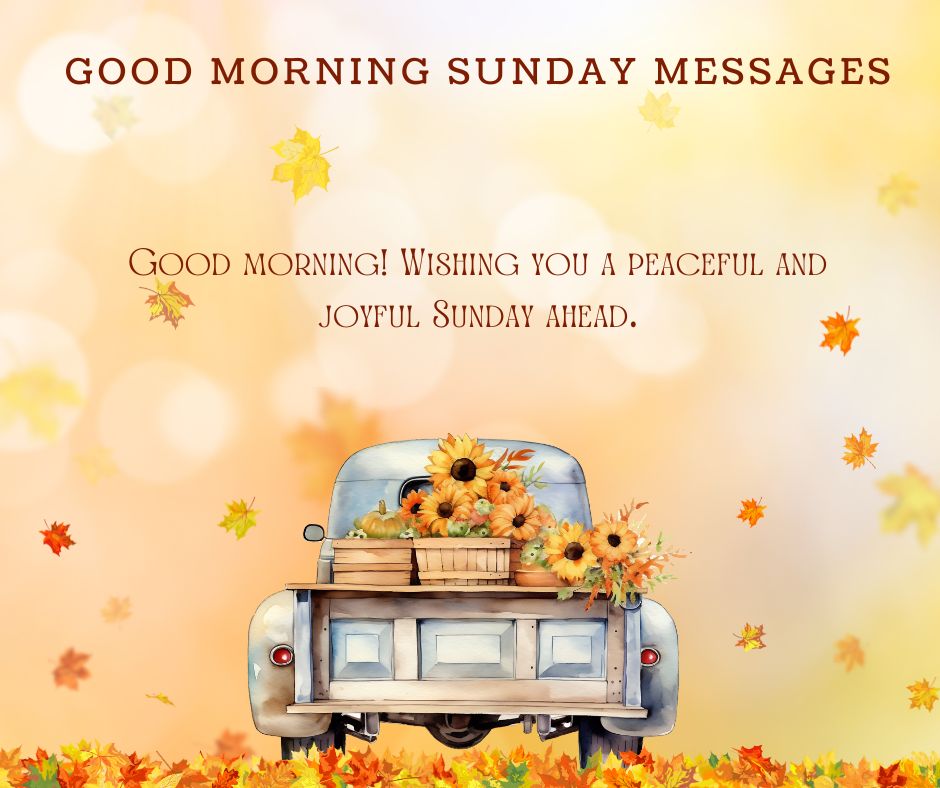 Good Morning Sunday Messages
