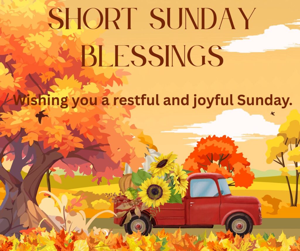 Short Sunday Blessings