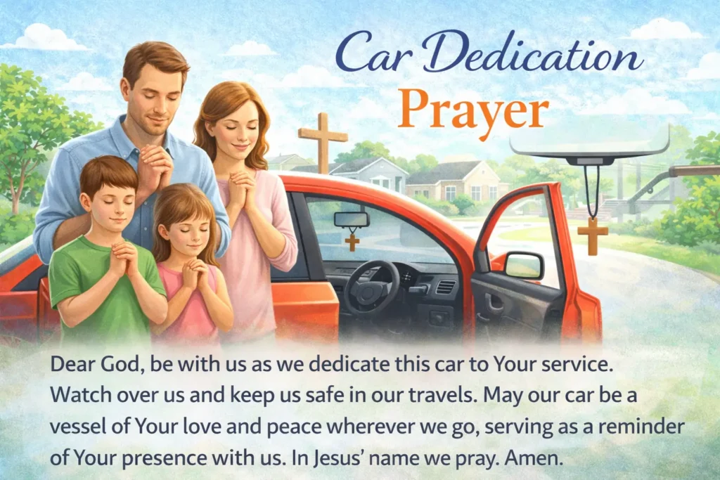 Car Dedication Prayer