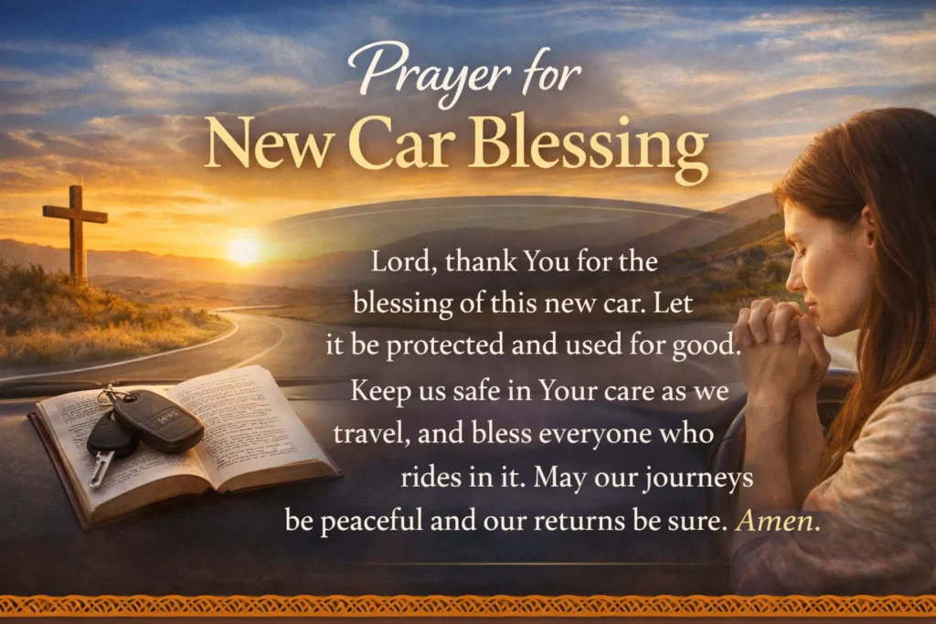 Prayer for New Car Blessing