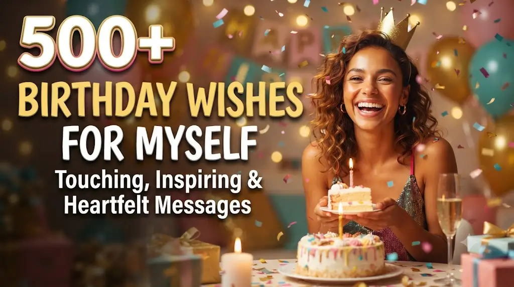 Read more about the article 500+ Birthday Wishes for Myself — Touching, Inspiring & Heartfelt Messages